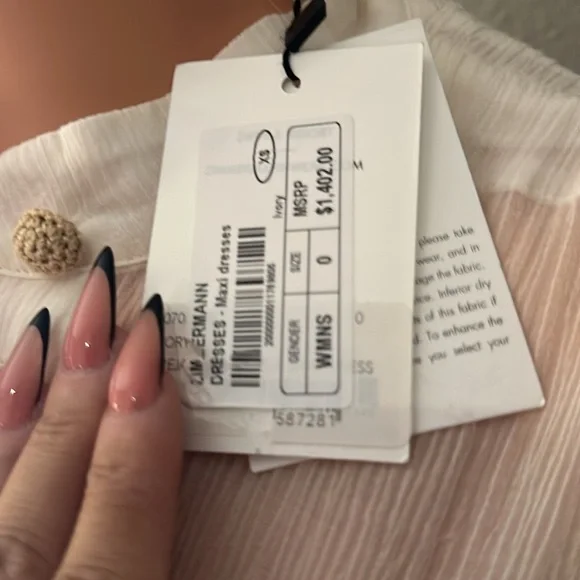 Zimmerman freja tie dress size 0 - Picture 7 of 7